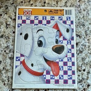 Vintage Golden 101 Dalmatians Frame Tray Puzzle 12 Pieces
